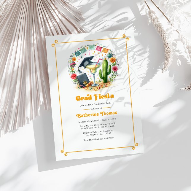 Fiesta Graduation Party Photo Invitation (Fiesta Graduation Party Photo Invitation)