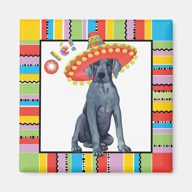 Fiesta Great Dane Magnet (Front)