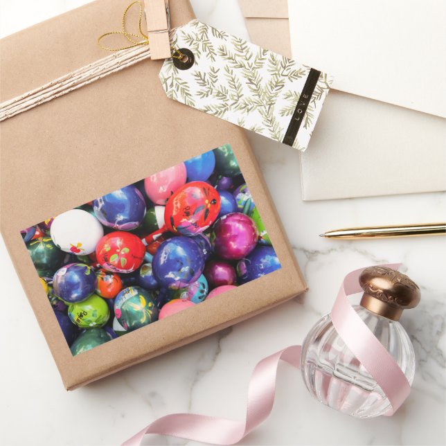 Fiesta-Inspired Decor Rectangular Sticker (Gifting)