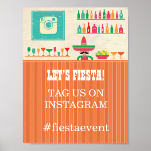 Fiesta Instagram Sign Party Photo Wedding Event