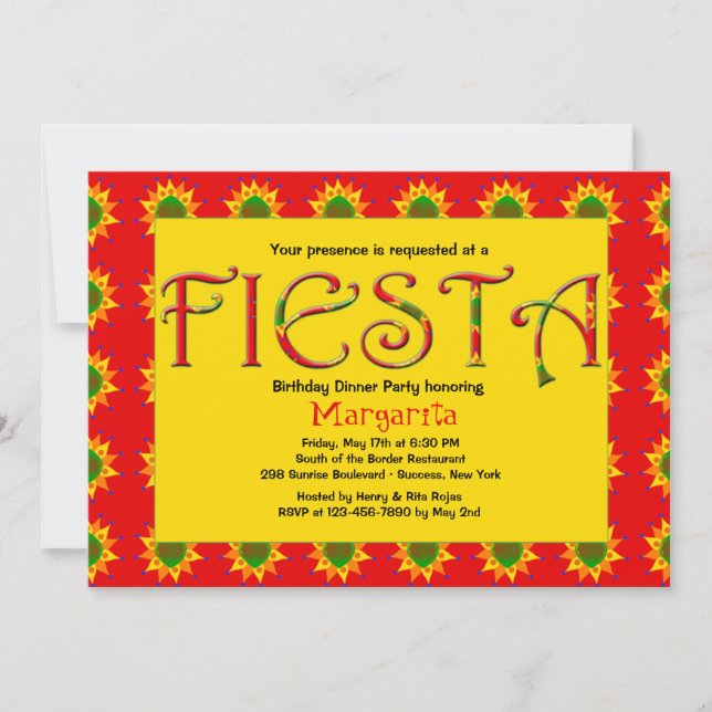 Fiesta Invitation (Front)