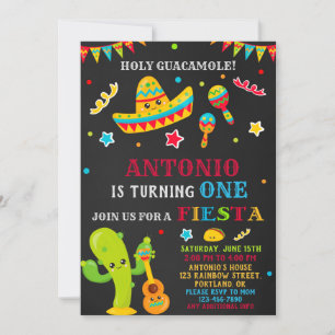 Fiesta invitation Fiesta birthday invitation boy