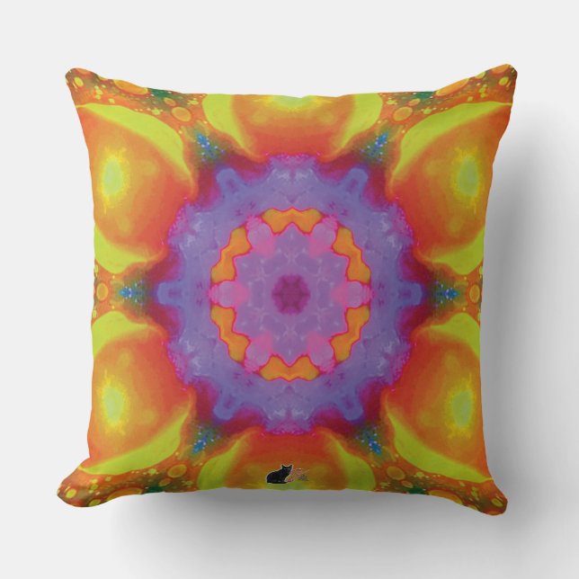 Fiesta Kaleidoscope Pillow (Front)