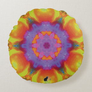 Fiesta Kaleidoscope Round Cushion