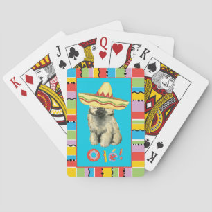 Fiesta Keeshond Playing Cards