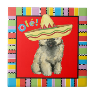 Fiesta Keeshond Tile