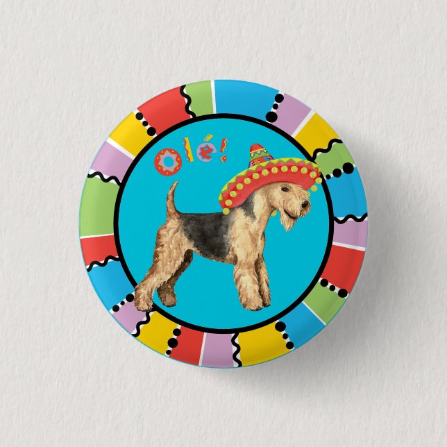 Fiesta Lakeland Terrier 3 Cm Round Badge (Front)