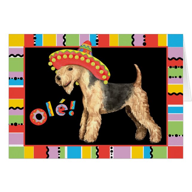 Fiesta Lakeland Terrier Card (Front Horizontal)