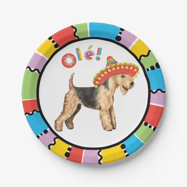 Fiesta Lakeland Terrier Paper Plate (Front)
