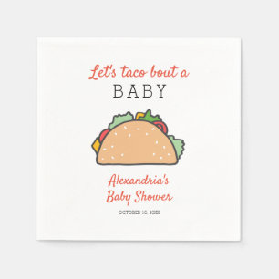 Fiesta Let's Taco Bout A Baby Shower Napkin