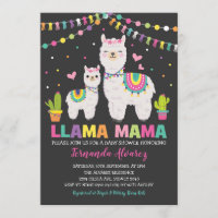 Fiesta Llama Girl Baby Shower / Cactus Alpaca