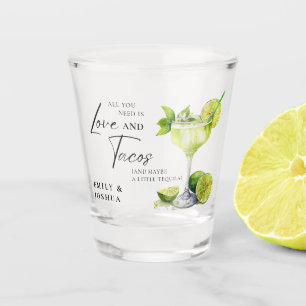 Fiesta Margarita Couples Shower Shot Glass