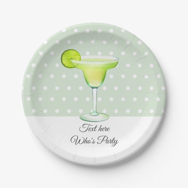 fiesta, margarita day, birthday, Paper Plate (Front)
