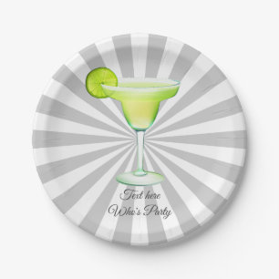 fiesta, margarita day, birthday, Paper Plate