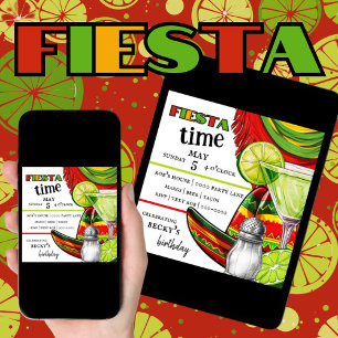 Fiesta   Margarita   Lime   Party Invitation