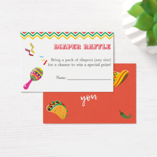 Fiesta Mexican Baby Shower Diaper Raffle