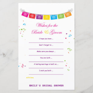 Fiesta Mexican Bridal Shower Game PRINTED