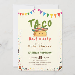 Fiesta Mexican Colourful Taco Bout a Baby Shower Invitation