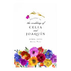 Fiesta Mexican Floral Wedding Welcome Sign