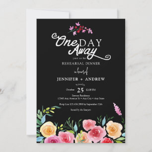 Fiesta Mexican Flowers Rehearsal Dinner Invita Invitation