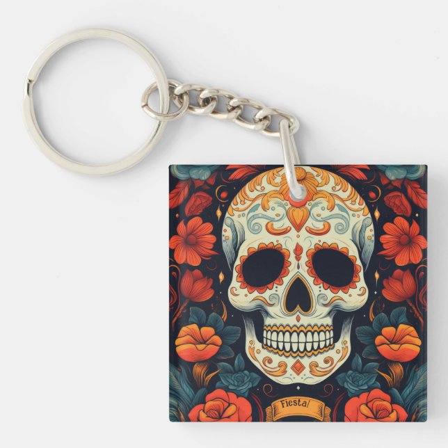 Fiesta! Mexican PARTY Key Ring (Front)