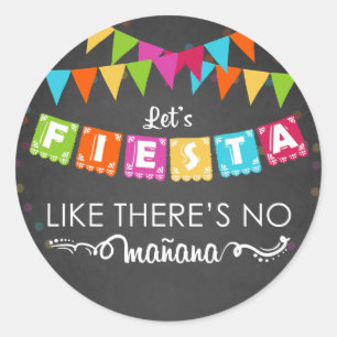 Fiesta Mexican Sticker Birthday Party Mañana