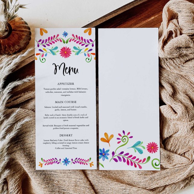 Fiesta Mexico Theme Party Menu (Creator Uploaded)