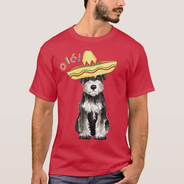 Fiesta Miniature Schnauzer T-Shirt (Front)