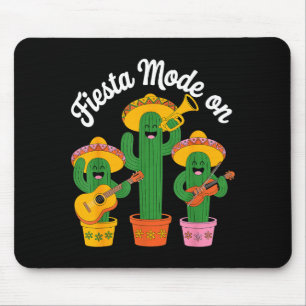 Fiesta mode cactus band cinco de mayo funny mexica mouse mat