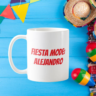 Fiesta Mode Personalised Cinco de Mayo Coffee Mug