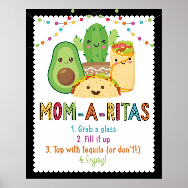 Fiesta Mum-A-Ritas Sign Poster (Front)