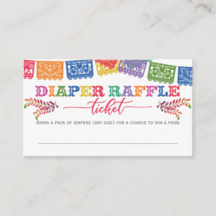 Fiesta, Nacho Average, Baby Shower Diaper Raffle Enclosure Card