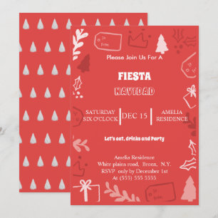 Fiesta Navidad Holiday party invitation