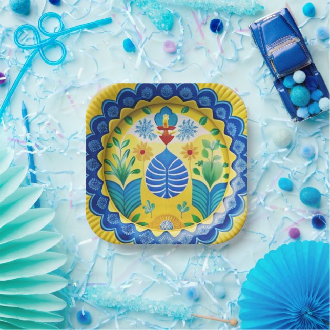 Fiesta on a Plate Spanish-Inspired Dessert Plates (Party)