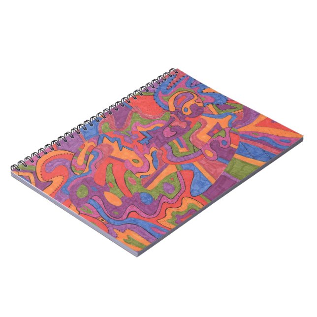 Fiesta, Original Abstract Notebook (Left Side)