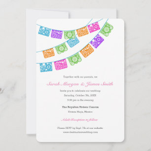 Fiesta Papel Picado Wedding Invitation