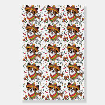 Fiesta Papillon Dog Wearing Sombrero and Sarape