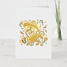 Fiesta Papillon Dog Wearing Sombrero and Sarape