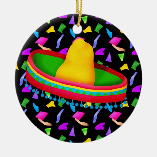 Fiesta - Partido ! Ceramic Tree Decoration (Front)