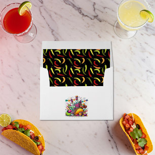 Fiesta Party Chili-Pepper Envelope