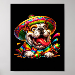 Fiesta Party Family Cinco De Mayo Mexican English Poster