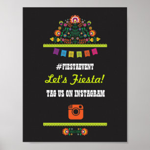 Fiesta Party Instagram Sign Photo Wedding Event
