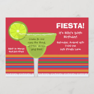 Fiesta Party Invitation w/matching Envelopes