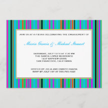 Fiesta Party Invitations | Mexican Stripes