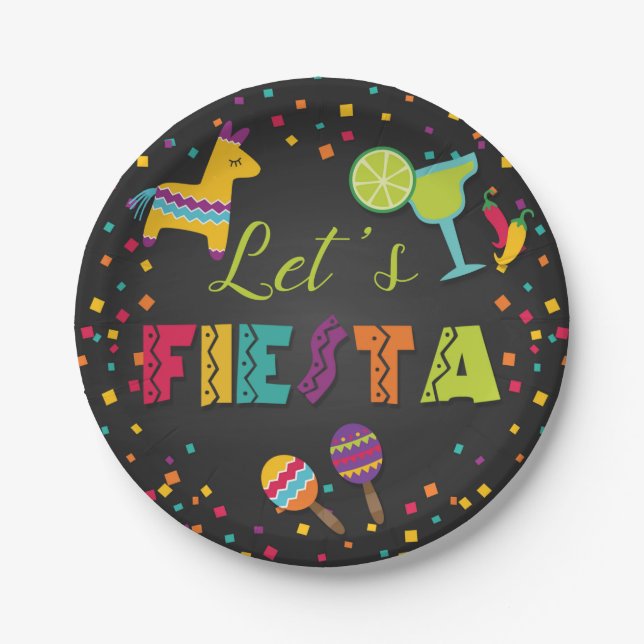 Fiesta Party Paper Plate (Front)