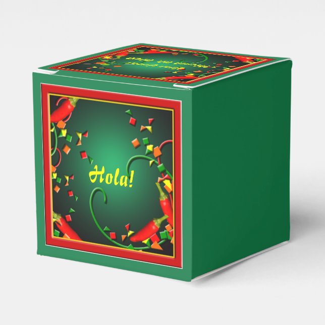 Fiesta Party Party Favour Box (Front Side)