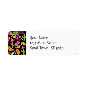 Fiesta Party Sombrero Cactus Limes Peppers Maracas