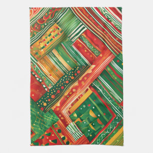 fiesta patchwork kitchen towel