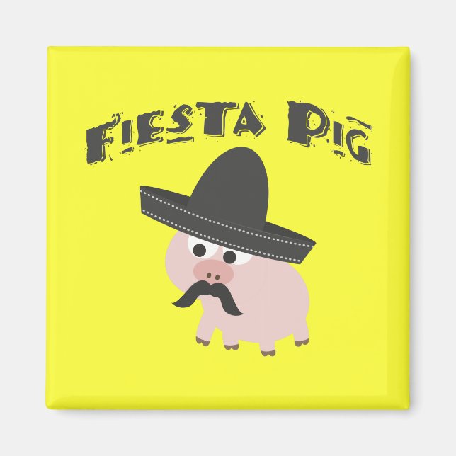 Fiesta Pig Magnet (Front)