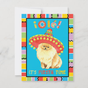 Fiesta Pomeranian Invitation